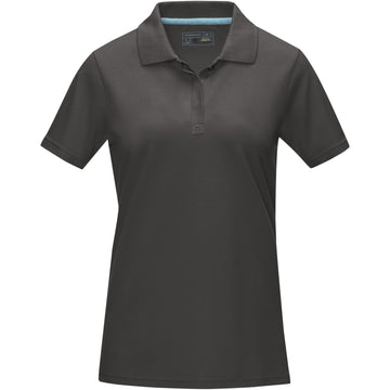 Graphite Poloshirt aus GOTS-zertifizierter Bio-Baumwolle für Damen