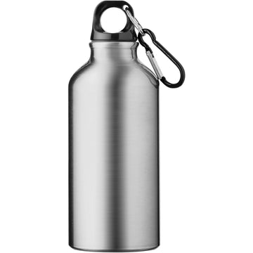 Oregon 400 ml RCS-zertifizierte Trinkflasche aus recyceltem Aluminium mit Karabinerhaken