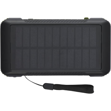 Soldy 10.000 mAh Solardynamo-Powerbank aus recyceltem GRS Kunststoff